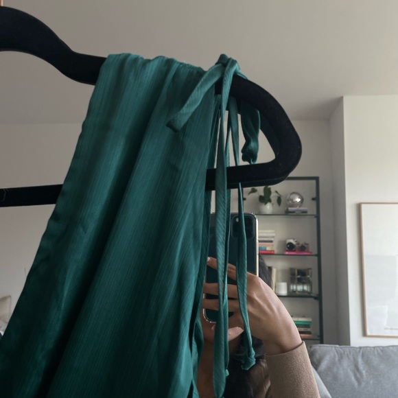 Laundry By Shelli Segal Womens Wrap Cocktail Dress, Green - Picture 10 of 10